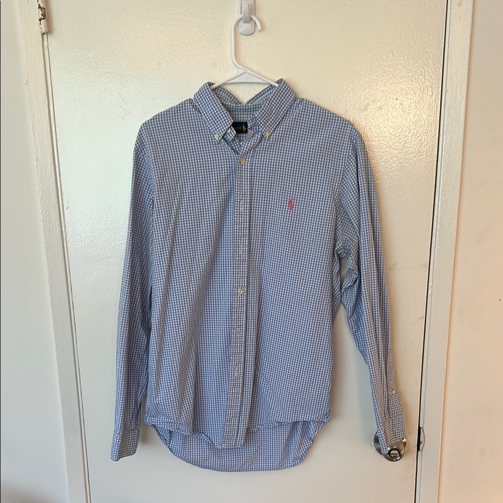 Ralph Lauren Men's Blue Checkered Shirt